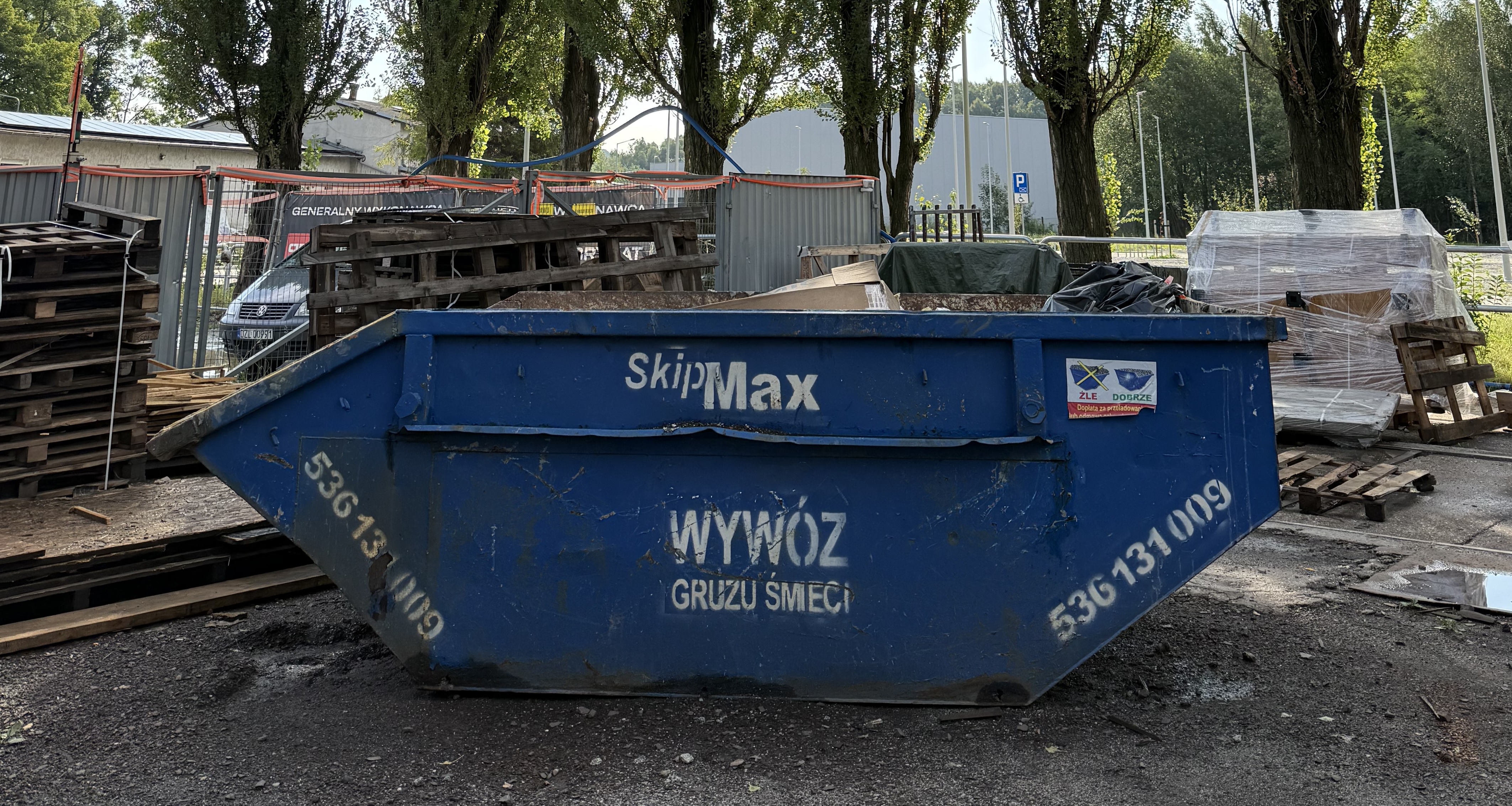Kontener SKIPMAX na gruz